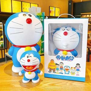 짱구 피규어대형 도라에몽 액션 피규어 장난감, 애니메이션 카와이 돼지 저금통, PVC 피규어 장식 모델 장