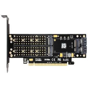 SK16 M.2 NVMe SSD NGFF to PCI-E3.0 X16 어댑터, M 키 B mSATA 인터페이스 카드, PCI 익스프레스 3.0 3 인