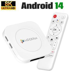 스마트 TV 박스 H96 MAX M1 PLUS RK3528 안드로이드 Wifi 5.4 8K HDR 구글  리모컨 미디어 플레이어 셋톱