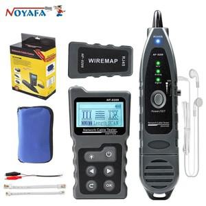 NOYAFA NF-8209 케이블 추적기 Lan 디스플레이 측정 테스터 네트워크 도구 LCD 길이 Wiremap (손전등 포함)