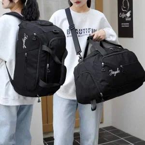 [콩심팥심]여행 용 백 보스턴 백팩 헬스 옷 짐 가방 블랙 수련회가방 1박가방 가벼운보스턴백