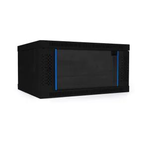 마하링크 ML-H300B 6U H300 D450 W600 슬림너트 강화유리 허브랙 통신랙 블랙
