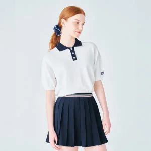 [휠라](광주신세계)[FILA] 테니스 라이프 니트 카라티셔츠 (FS2TSF2371F_OWH)