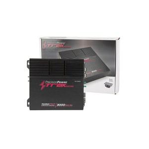 정밀 파워 트랙스 마이크로 모노블록 클래스 D 자동차 스테레오 앰프 TM1.3000D - 3000W 단일 채널 디지털 서브우퍼 앰프(유선 베이스 제어 및 강력한 오디오를 위한 고수준 입력 포함)