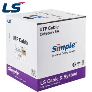 LS전선 CAT.6A Ultra Super Slim USS 케이블 300m 단선 화이트 UTP-A-C6G-E1VL-M 4P WH [H@lu]