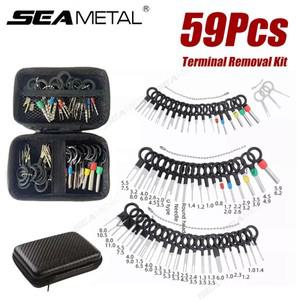 SEAMETAL 자동차 터미널 제거 키트, 범용 와이어 플러그 커넥터 추출기 풀러 핀 제거기, 수리 분해 도구, 5
