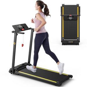 책상 워크스테이션이 있는 UREVO 러닝머신, 홈 오피스용 워킹 패드 HIIT 프로그램이 아래 컴팩트 디자인 리모컨, LED 디스플레이