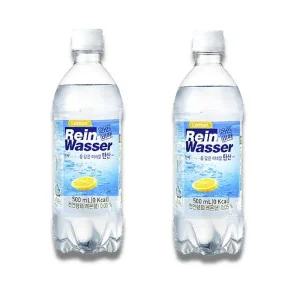 [CJ] 라인바싸 탄산수 레몬 500ml PET 2박스 (총40입)