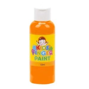 주황색 미술놀이 120ml 낱색 핑거페인트 (WFJRIUB)