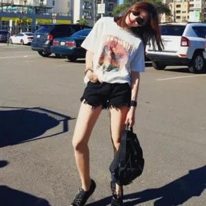 [아우트]핫팬츠 반바지 캐주얼 블랙진 여름 짧은