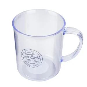 [아우트]손잡이컵-중 반투명컵 가정 업소 물컵 400ml