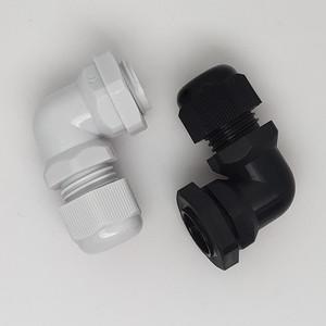 1피스 M12/M16/M20/M25 나일론 방수 90도 케이블 글 랜드 와이어 피팅 플라스틱 범위 항목