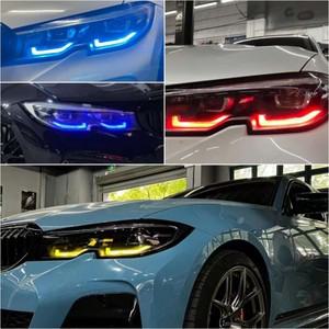 CSL G20 옐로우 엔젤 아이 보드, 2020 BMW 3 시리즈 G21 320i 330e M340i 용 LED 헤드라이트, 레드 주간 주