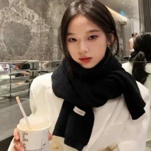 겨울 무지 머플러 여성 넥워머 심플 데일리 (WFJSLV1)