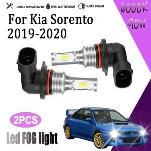 2개 9006 LED 6000K 백색 자동차 안개등 전구 12V 소형 조명 20000LM 캔버스 무오류 90W 기아 쏘렌토 -용