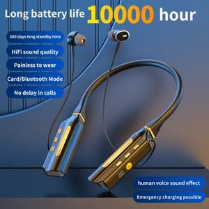 10000mAh 재생 무선 블루투스 이어폰 마그네틱 스포츠 러닝 헤드셋 넥밴드 소음