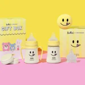 그로미미 신생아 젖병 출산 선물 세트 스마일 200ml