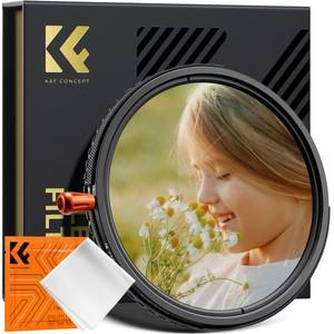 K&F Concept 나노-X 3 in 1 ND2-32 (1-5단계) 원형 편광 CPL 블랙 미스트 필터 (49-82mm 67 카메라 렌즈용)
