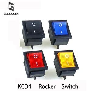 1CPS 4 핀 전원 스위치 버튼 KCD4 16A 250V 고기 분쇄기 요리 버킷 스팀 롤빵 오븐 프레스 기계 러닝 머신
