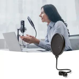 MIC 스크린 팝필터 잡음 슬레이어 마이크 라이브 수업 촬영 유튜브 동영상 스크린 팝스크린