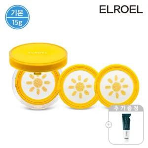 [엘로엘] 파데프리 선쿠션 15g 본품 1개+리필 2개+더마 레이저 크림 50ml