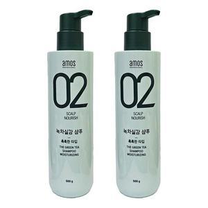 [LFOPY6TT_4A]녹차실감 샴푸 모이스처 500g 02샴푸 x2ea