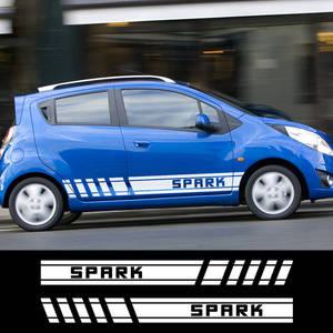 Chevrolet Spark M150 M200 M250 M300 M400 EV 빅토리아 BC GT 자동차 액세서리 스포츠 줄무늬 비닐 필름