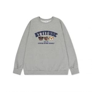 폴앤폴 ATTITUDE 오버핏 남여공용 맨투맨 5컬러