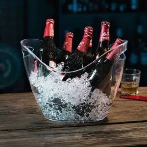 투명 아이스버킷 캠핑용 보냉통 4L 맥주 와인 샴페인 얼음통