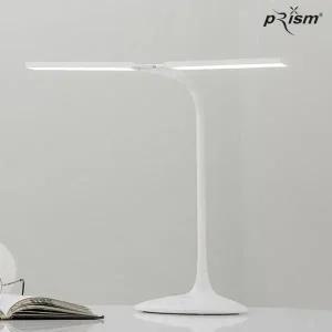 프리즘 LED 스탠드 PL-1400 충전식 무선 시력보호 듀얼헤드 각도조절 책상 조명