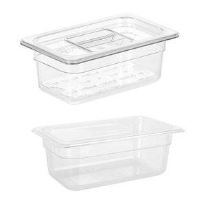 PC바트 1/4 4인치 265x160x100 업소용 투명 밧트 본체