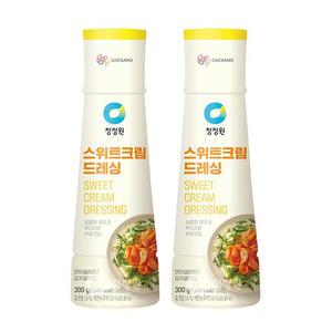 청정원 스위트크림 드레싱, 300g, 2개