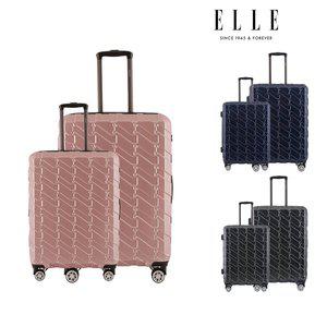 [엘르] 시에라 하드 캐리어 20+28인치 여행용 기내용 수화물 캐리어 2종세트