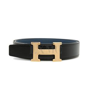 에르메스 H Martelee 벨트 골드 길로쉐 버클 & 리버서블 32mm*