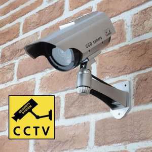 원통 돌출형 태양광 충전식 CCTV 모형카메라 보안
