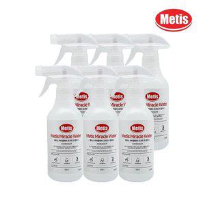[신세계라이브쇼핑]메티스 미라클워터 프라이펜/조리도구 클리너 400ml x6개 냄비 기름때제거 찌든때제거