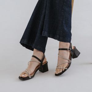 SOVO 웨이니 비즈 스트랩 샌들 5cm