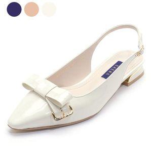 [갤러리아] SAERA 세라 여성 리본 슬링백 샌들 S22G407 크림 2CM