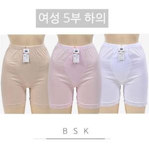 부드러운 면소재 5부 레이스 속바지