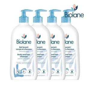 비올란 2 in 1 바디앤헤어 클렌저 750ml x4개 아기 신생아 올인원 저자극 코코넛워시