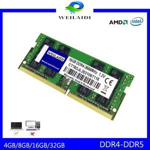 DDR4 DDR5 노트북 RAM 4GB 8GB 16GB 24GB 32GB 48GB PC4 2133 2400 2666 3200MHZ PC5 4800 5200 5600MHZ 1.