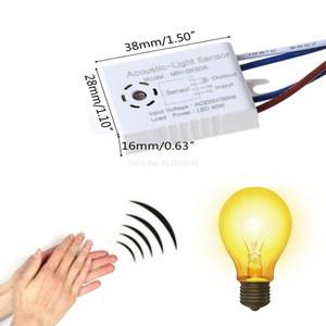 220V 사운드 센서 전등 감지기 자동 조명 스위치 제어 스마트 액세서리 모듈 개선 켜짐 꺼짐