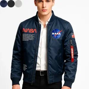 남성 봄가을 US EAGLE NASA 이글 MA1 파일럿재킷 에어포스 원 항공점퍼 우주비행사 유니폼 3칼라/2