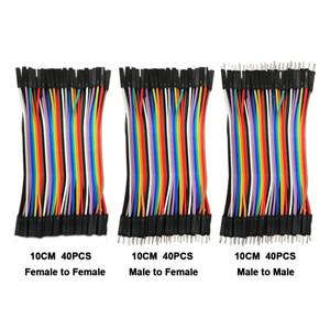 라in 120피스 10cm 40Pin M-M + M-F F-F 점퍼 와이어 Arduino호환 DIY 프로젝트 브레드 보드 용 케이블