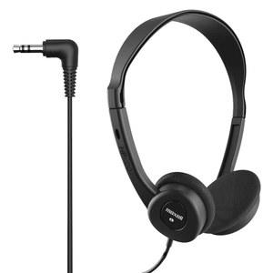 Maxell - 190319 스테레오 헤드폰 - 길이 6피트의 3.5mm 코드 - 부드러운 패딩 이어 쿠션, 편안함을 위한 조절 가능한 헤드밴드 - 세련되고 가벼운 유선 연결 - 블랙