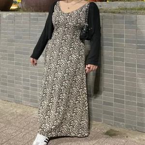 빅사이즈 스타일리쉬 원피스 레이어드 나시 뷔스티에 여름 휴양지 비치 동남아 여행룩 롱원피스