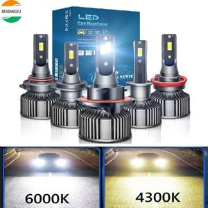 9007 LED 헤드라이트 자동차 안개등 H11 HB5 HB3 HB4 H19 5202 H7 H13 H16 PSX24W 램프 12V 4300K