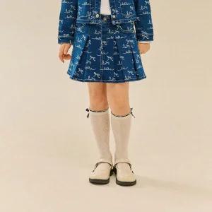[Best Item]윙클주름데님스커트(인디고)