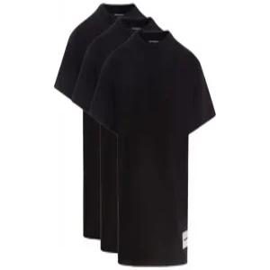 JIL SANDER 25 T-SHIRT SS 3 PACK  J47GC0001 J45048 001)  반팔 티셔츠 3팩 세트)