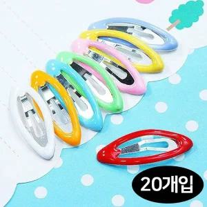 [셀러에이드]강아지 똑딱이 타원 1판 핀 20개입